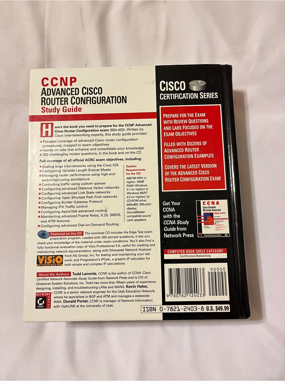(Original $49.99) Sybex CCNP Advanced Cisco Router Configuration Study Guide CD - Picture 2 of 16